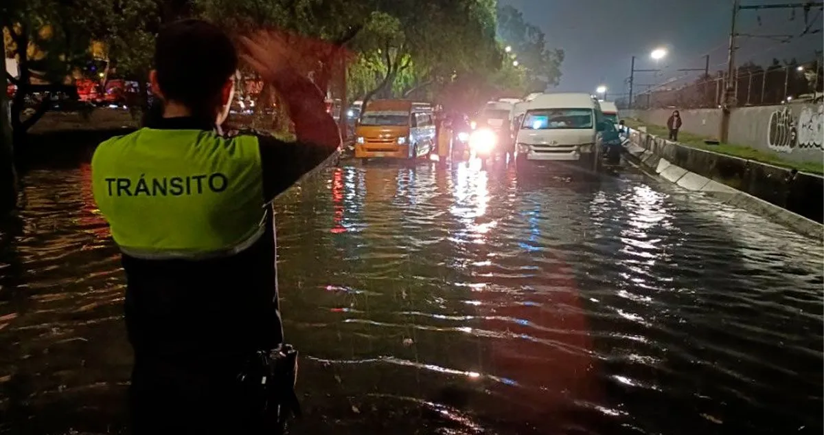 Lluvias torrenciales colapsan CDMX: se activa protocolo de emergencia “Tlaloque 2025”