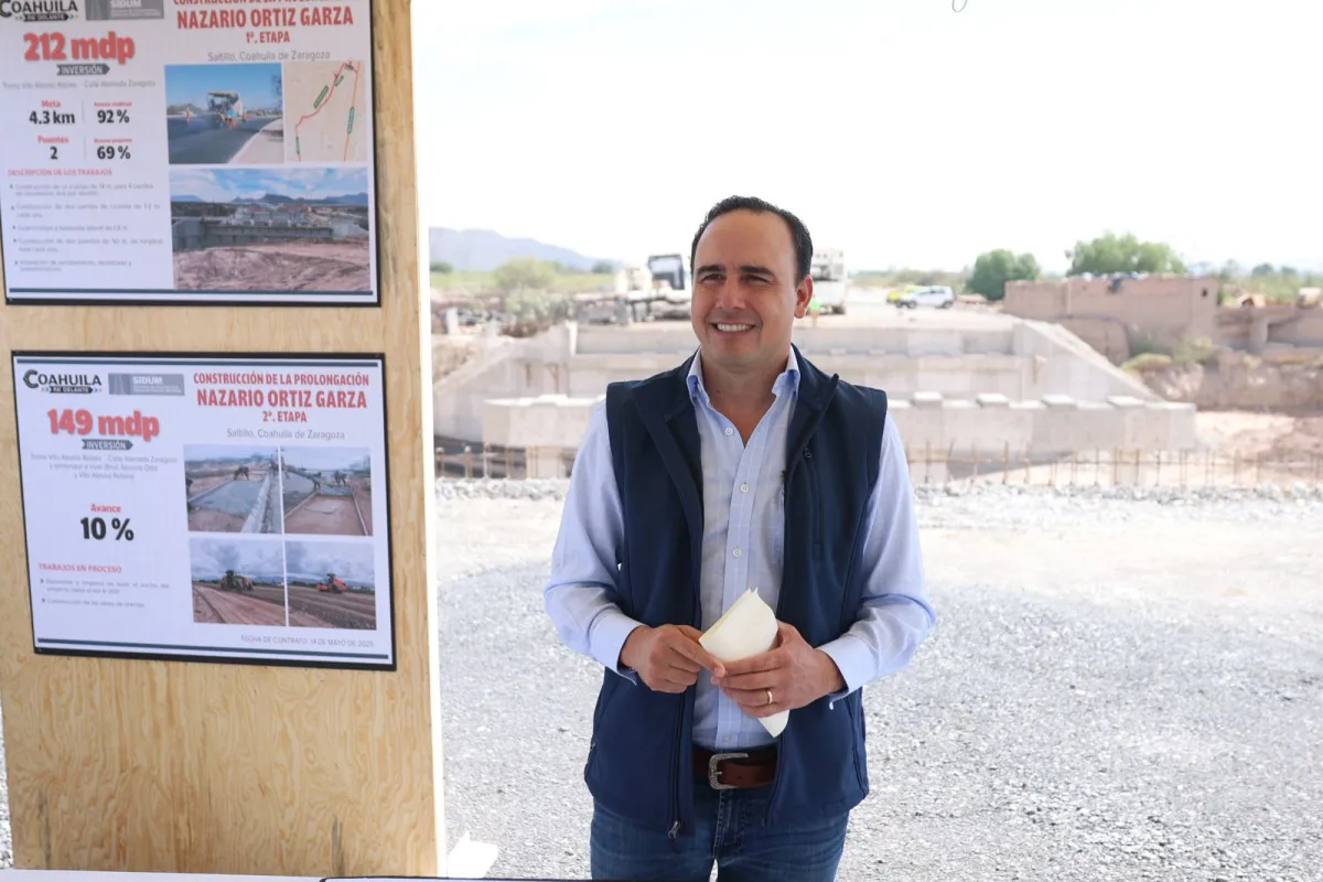 Avanzan grandes obras en Coahuila con inversión de más de 2 mil millones de pesos: Manolo Jiménez