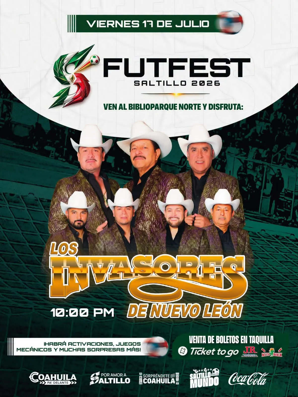 Los Invasores de Nuevo León pondrán el ambiente en el último fin de semana del FUTFEST Saltillo 2026