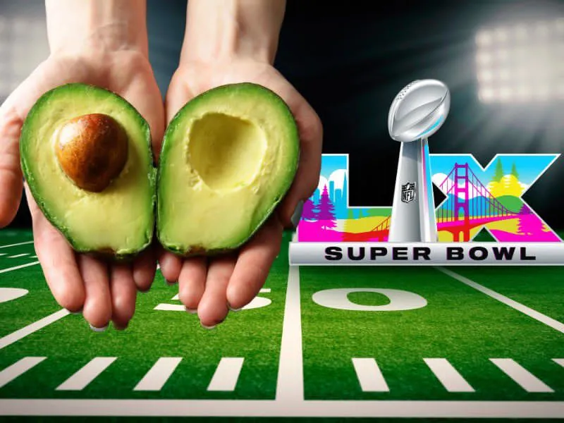 México rompe récord y envía aguacate suficiente para el Super Bowl LX