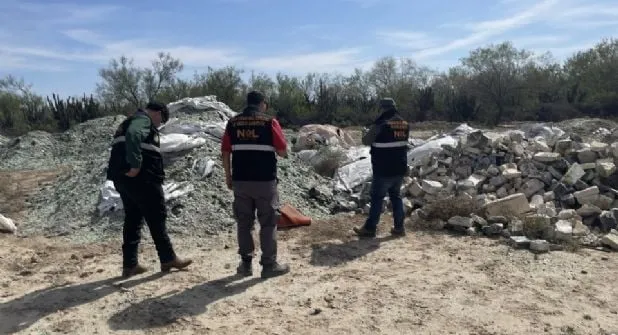 Clausuran tiradero clandestino en Los Ramones tras operativo ambiental
