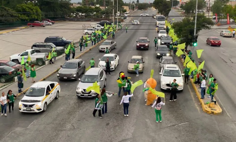 PVEM concluye campaña con brigada de promoción al sur de Saltillo