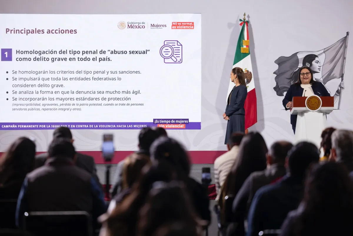 Gobierno federal presenta plan para homologar y endurecer sanciones por abuso sexual
