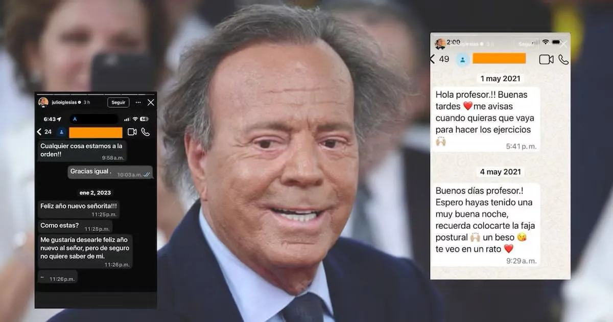 Julio Iglesias difunde mensajes privados para rechazar denuncias de exempleadas