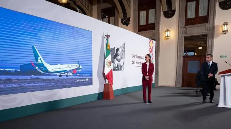Mexicana de Aviación sumará 20 nuevos aviones, anuncia Sheinbaum