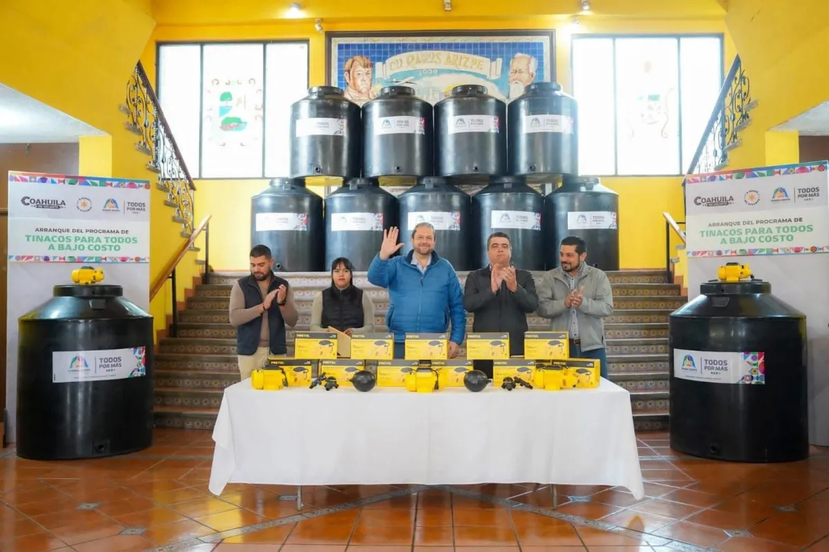 Programa de tinacos a bajo costo fortalece el acceso al agua en Ramos Arizpe