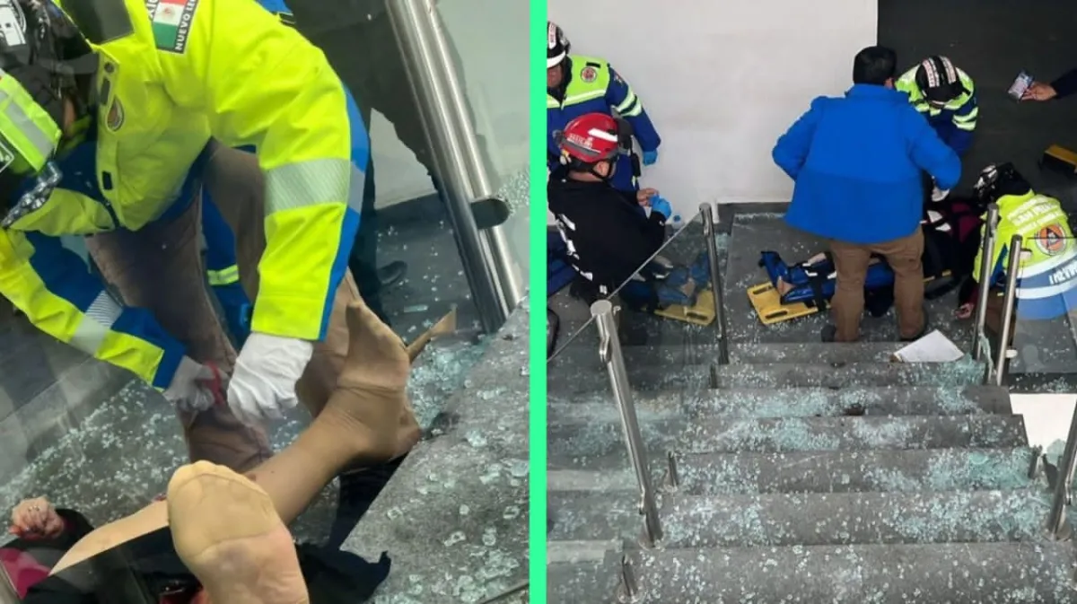 Caída desde tres metros deja a adulta mayor con graves lesiones en plaza de San Pedro