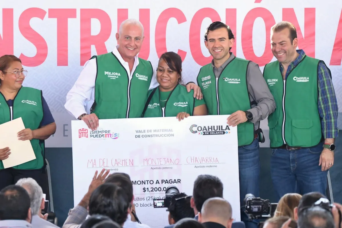 Arranca entrega de materiales a bajo costo para hogares de Torreón