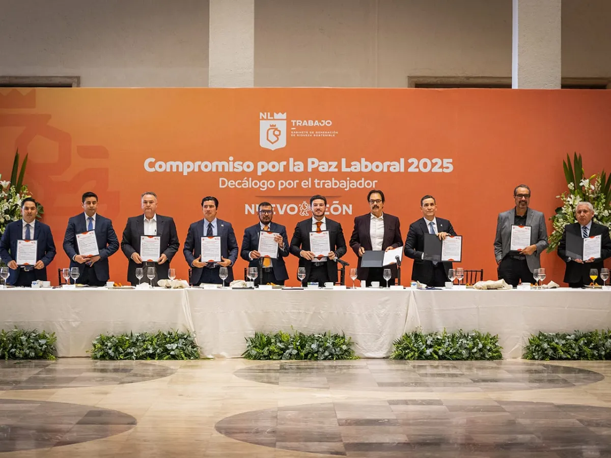 Gobernador Samuel García reafirma compromiso por la Paz Laboral 2025 en Nuevo León
