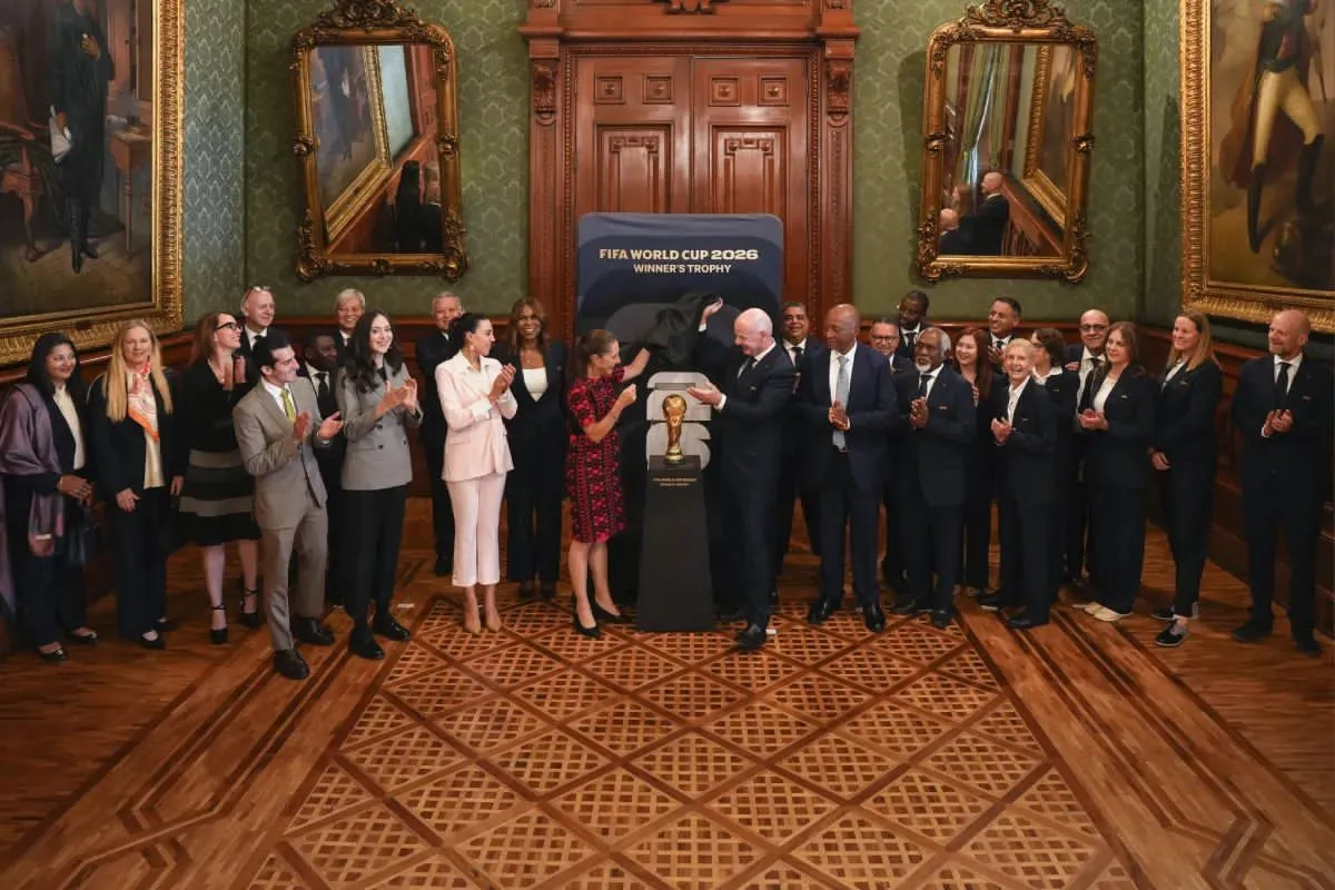 Sheinbaum recibe a Gianni Infantino en Palacio Nacional previo al arranque del Mundial 2026