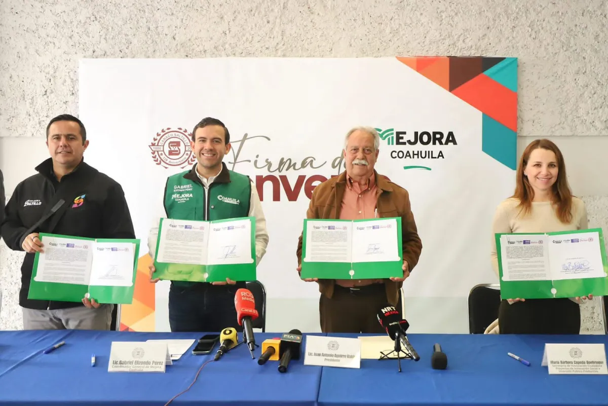 CANACO Servytur y Mejora Coahuila firman alianza para beneficiar a más de 9 mil comerciantes