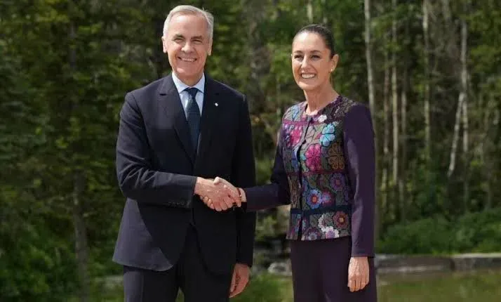 Sheinbaum y Carney refuerzan cooperación económica entre México y Canadá en llamada telefónica