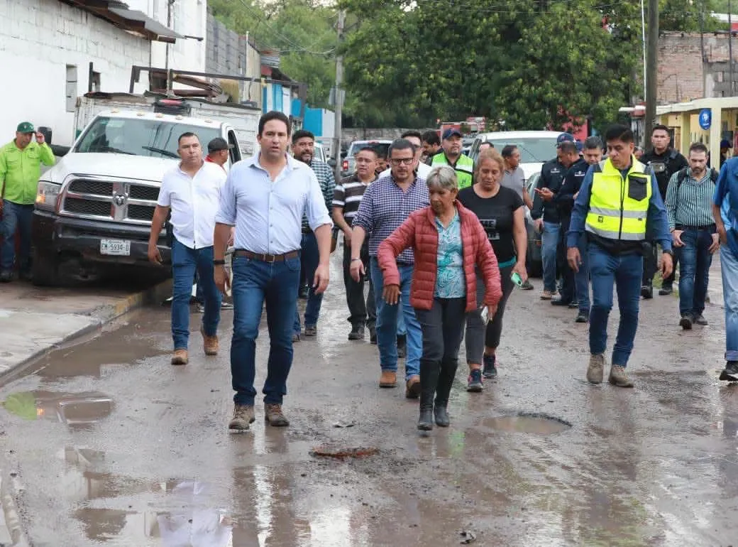 Supervisan apoyo a colonias afectadas por lluvias en Saltillo