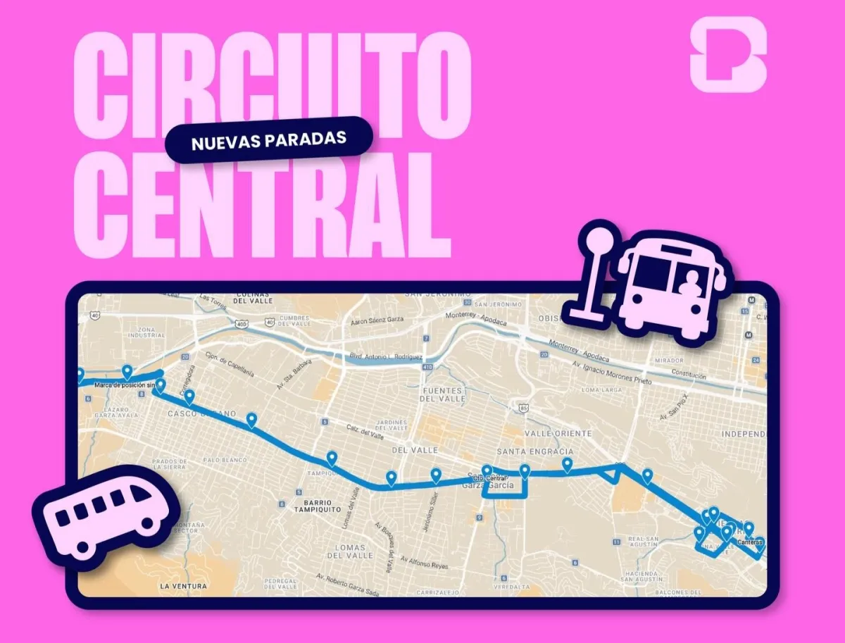 Amplían recorrido del Circuito Central para llegar a más colonias en San Pedro