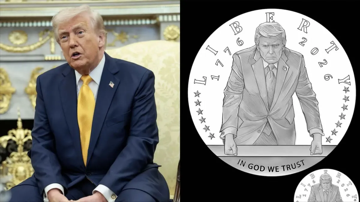 Aprueban moneda conmemorativa de oro con imagen de Trump