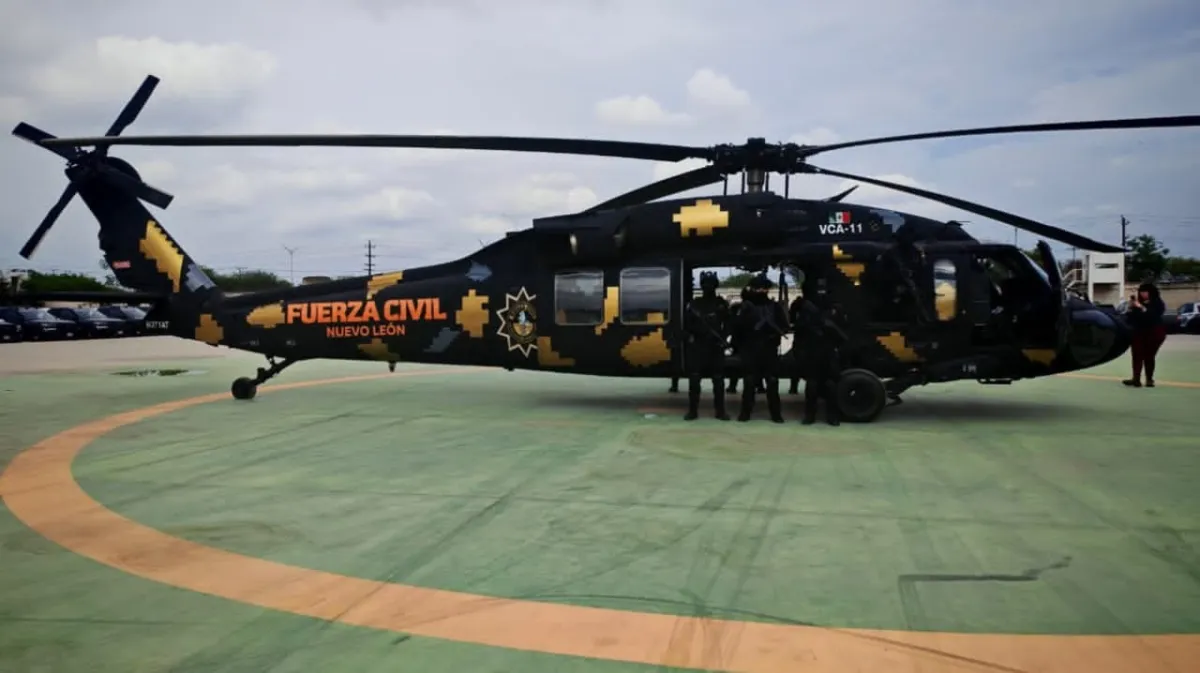Nuevo León suma segundo Black Hawk a Fuerza Civil para reforzar seguridad