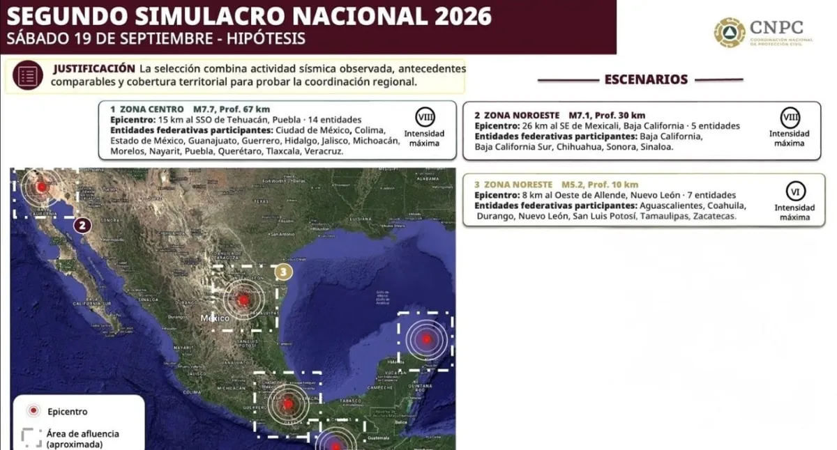 Celulares recibirán alerta durante el Segundo Simulacro Nacional este sábado