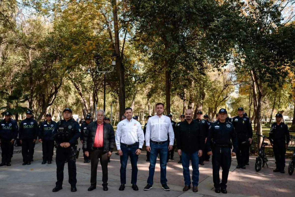 Refuerzan seguridad en Saltillo: nuevos policías se integran al operativo navideño en el Centro