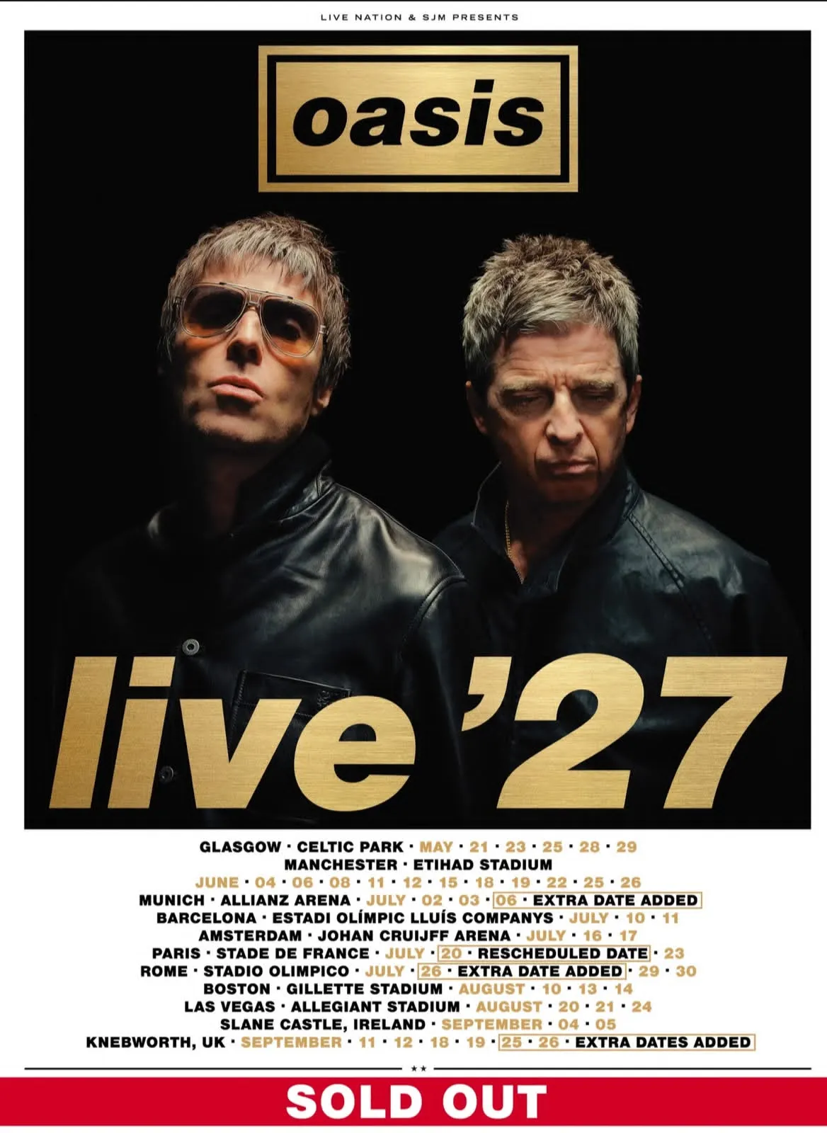 Oasis prepara nuevas sorpresas para Live ’27 y Liam Gallagher vuelve a encender los rumores