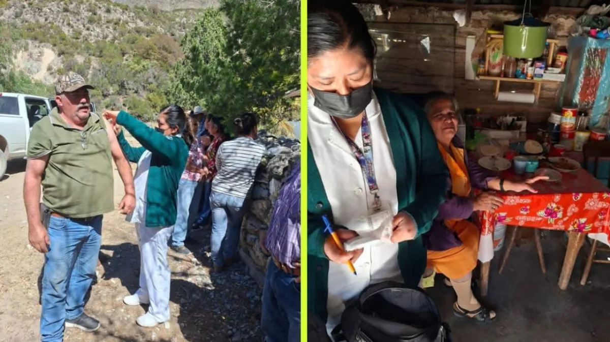 IMSS despliega brigada en la Sierra Madre para vacunar a comunidades remotas de Nuevo León