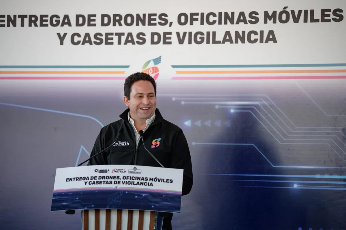Entregan casetas móviles y drones a Policía de Saltillo