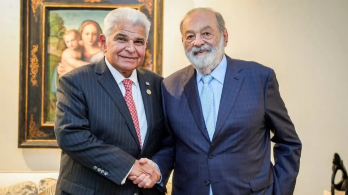 Presidente de Panamá busca atraer inversión mexicana en reunión con Carlos Slim y empresarios