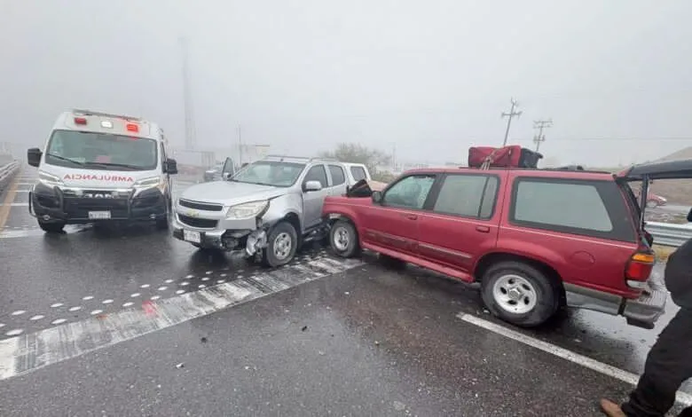 Caos total en Los Chorros por múltiples accidentes