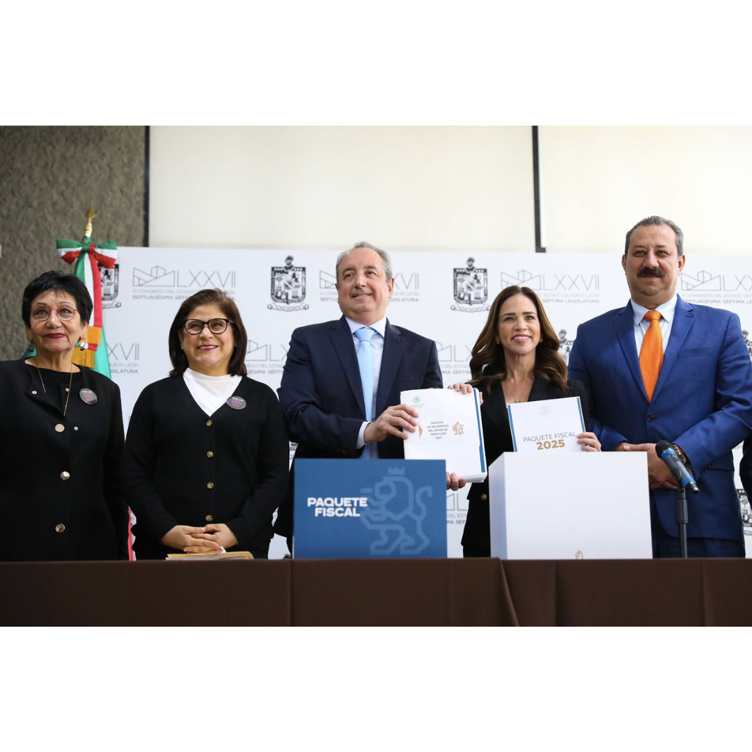 GOBIERNO DE NUEVO LEÓN PRESENTA PAQUETE FISCAL 2025 AL CONGRESO