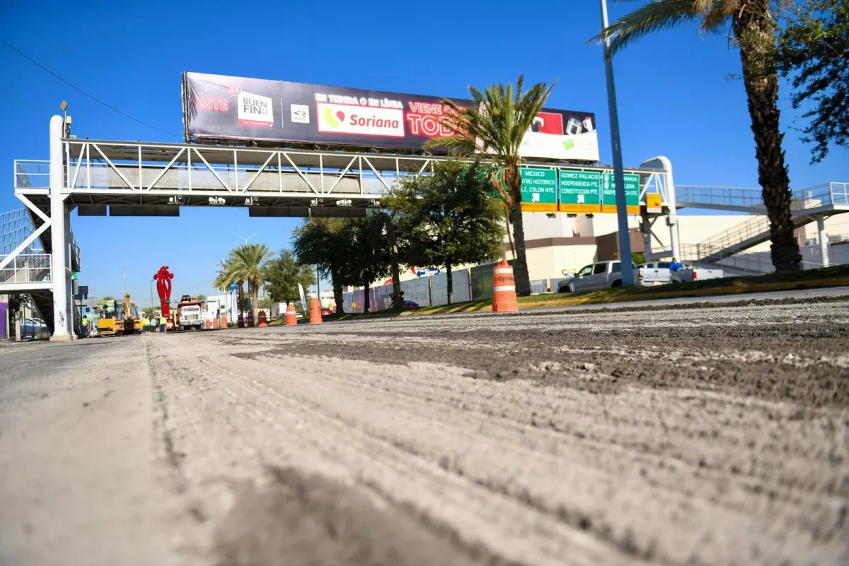 Supervisa Román Cepeda avances en la rehabilitación del bulevar Diagonal Reforma