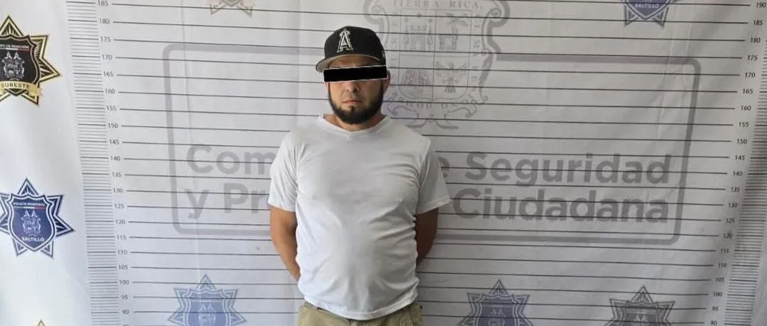 Detienen en Saltillo a presunto responsable de robos en gasolinera y motel