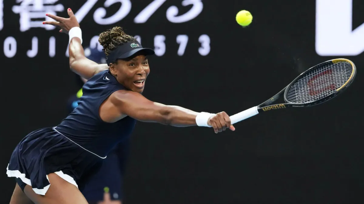 Venus Williams hace historia a los 45 años en el Australian Open, pero queda fuera en su debut