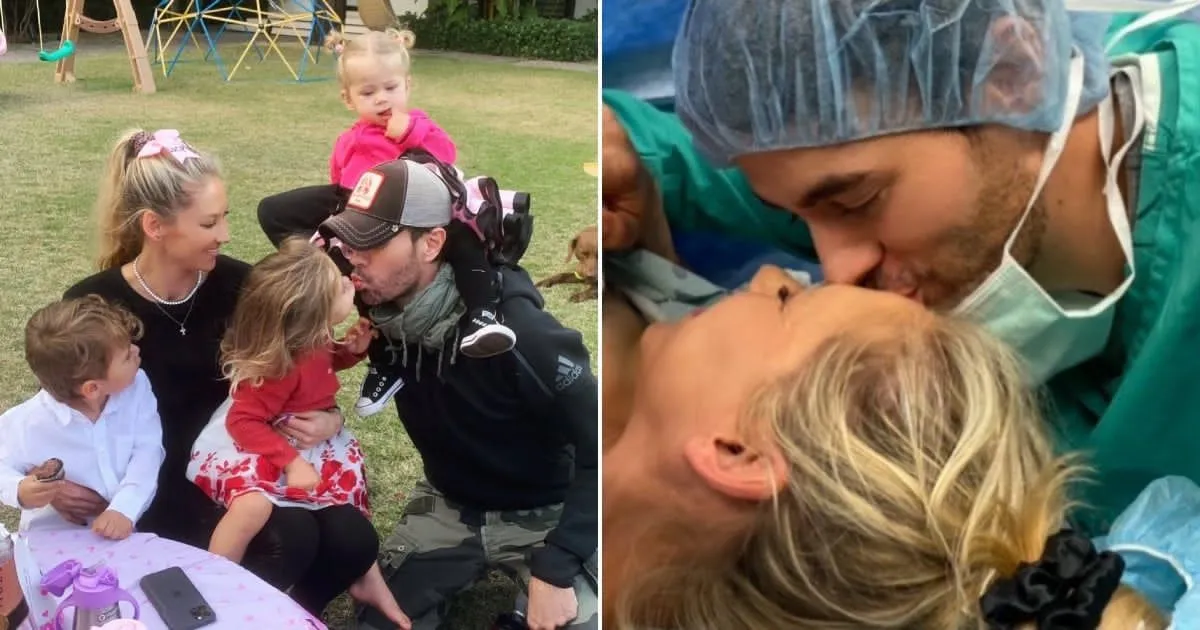 Enrique Iglesias y Anna Kournikova celebran la llegada de su cuarto hijo