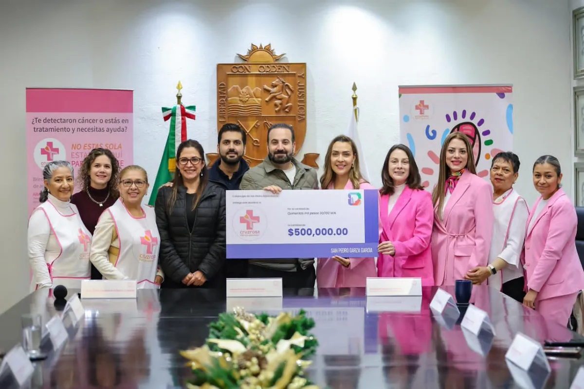 San Pedro entrega donativo a Cruz Rosa para apoyar a mujeres con cáncer de mama