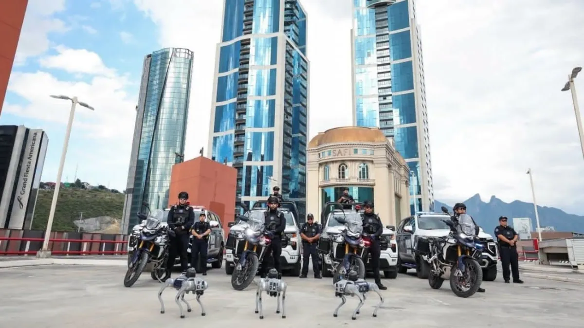 San Pedro suma perros robot a la vigilancia para reforzar la seguridad en espacios públicos