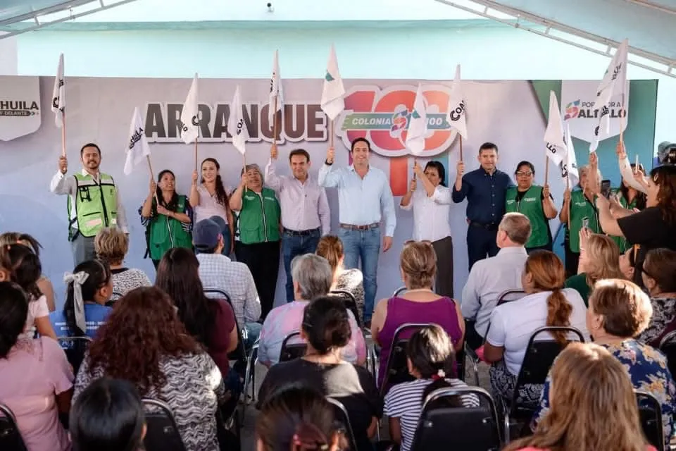 ”Colonias al 100” llega al sur de Saltillo con intervención masiva