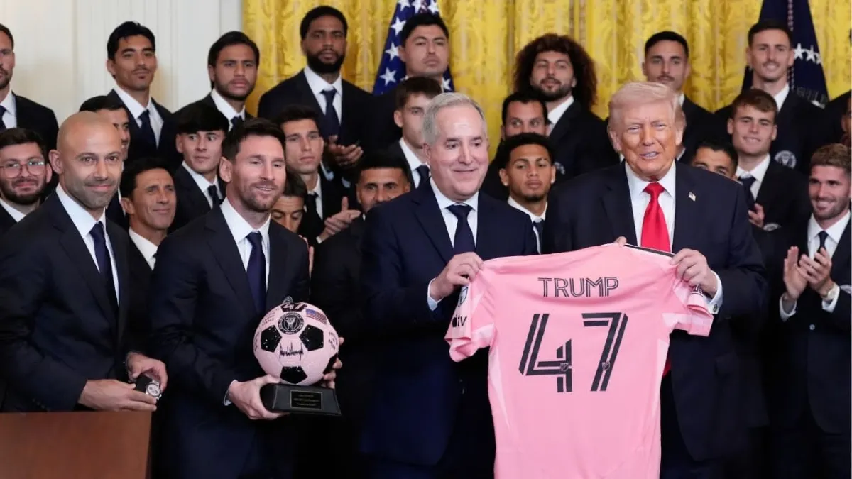 Inter Miami y Lionel Messi visitan la Casa Blanca tras título de la MLS