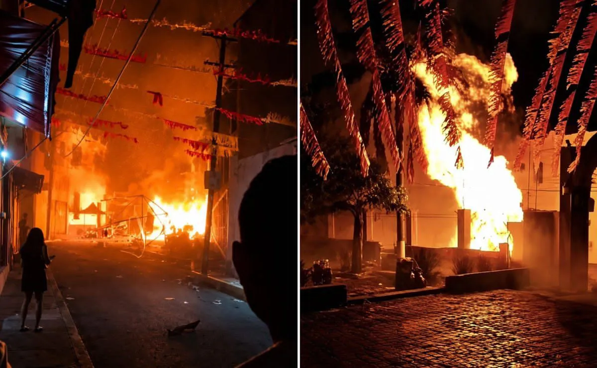 Explosión por pirotecnia en fiestas patronales de Amatitán deja decenas de heridos tras incendio en puestos de comida