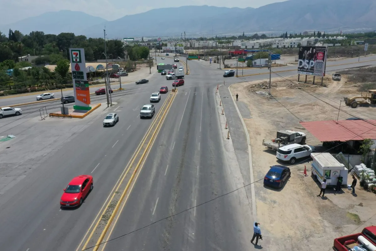 Avanzan reordenamientos viales al oriente de Saltillo