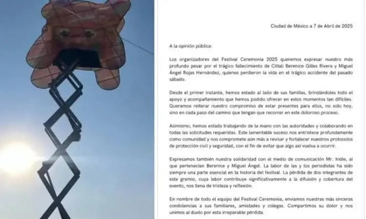 Organizador de Axe Ceremonia rompe el silencio y dice estar cooperando con autoridades