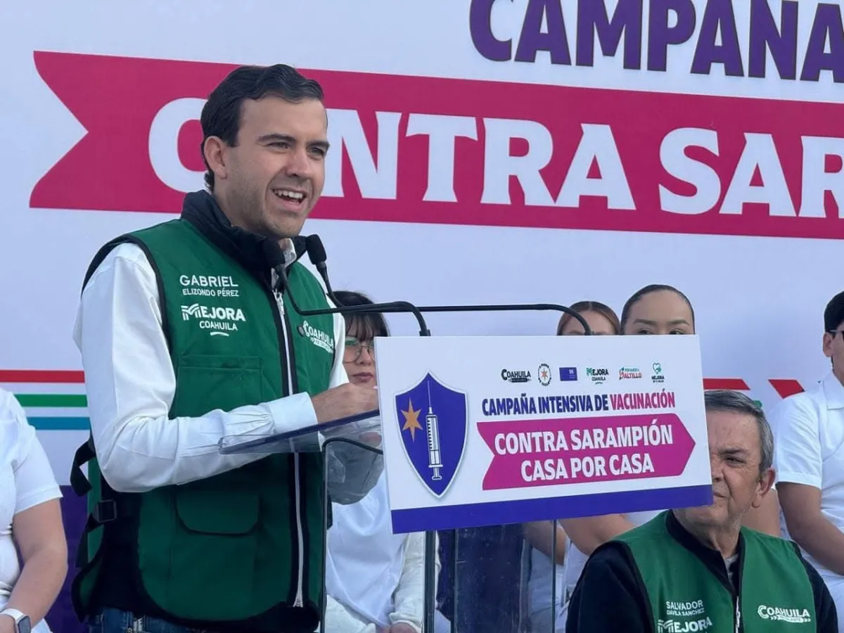 Activan cerco sanitario en Coahuila por riesgo de sarampión