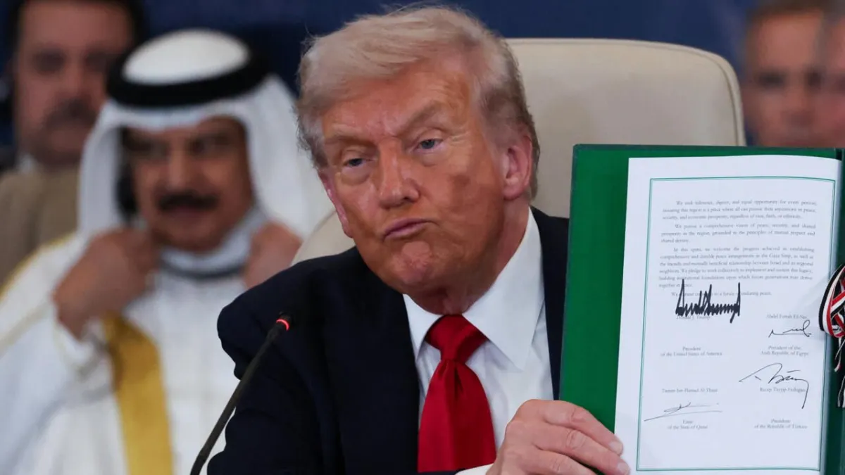 Trump anuncia el fin de la guerra en Gaza tras acuerdo histórico firmado en Egipto