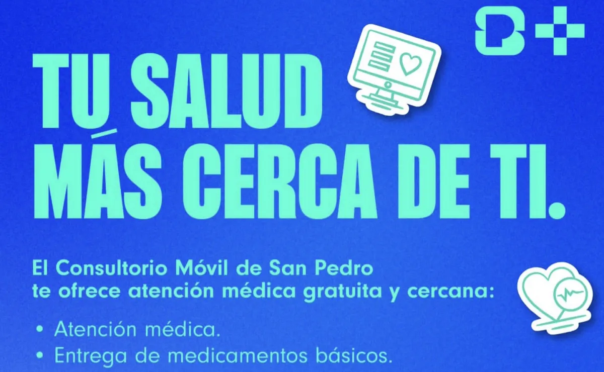 Ofrece San Pedro consultas médicas y medicamentos gratuitos a través del Consultorio Móvil