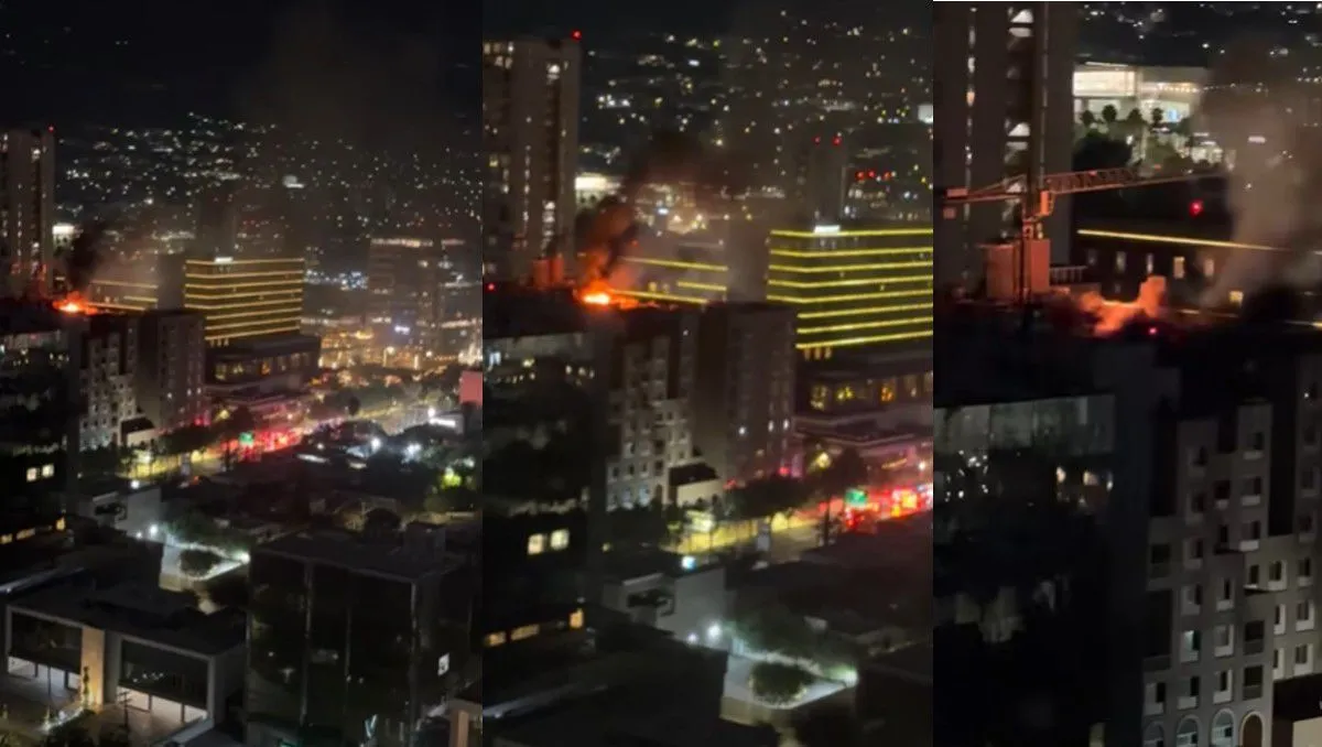 Incendio en torre de 10 pisos en Arboleda provoca fuerte movilización en San Pedro