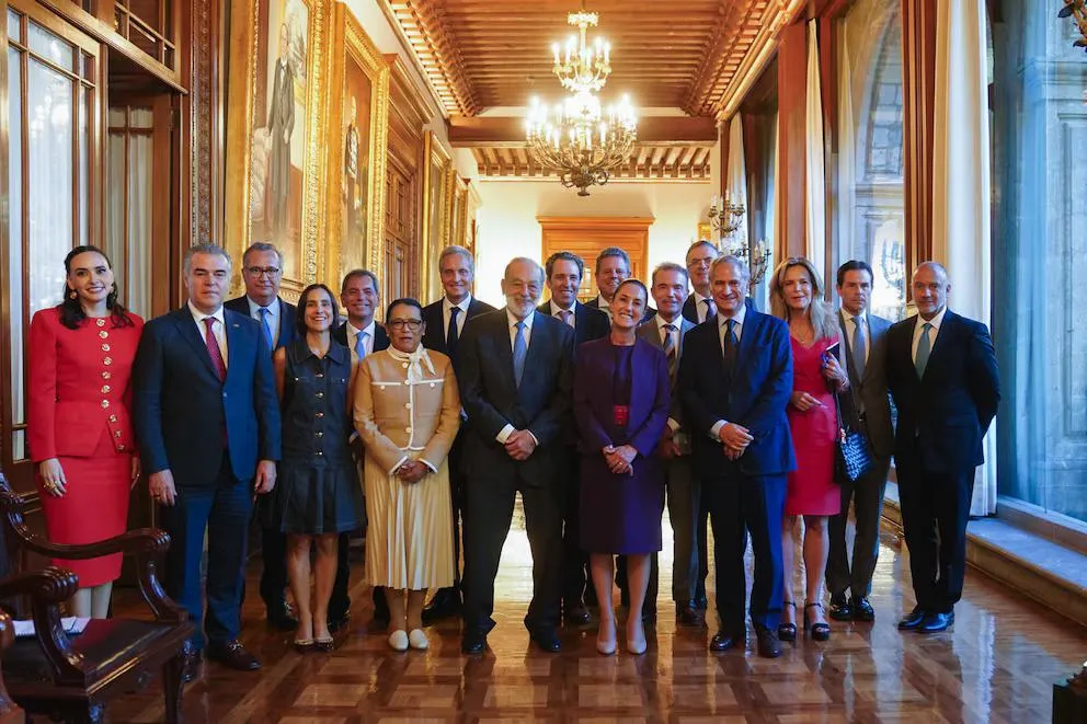 Claudia Sheinbaum se reúne con empresarios en Palacio Nacional para impulsar el Plan México