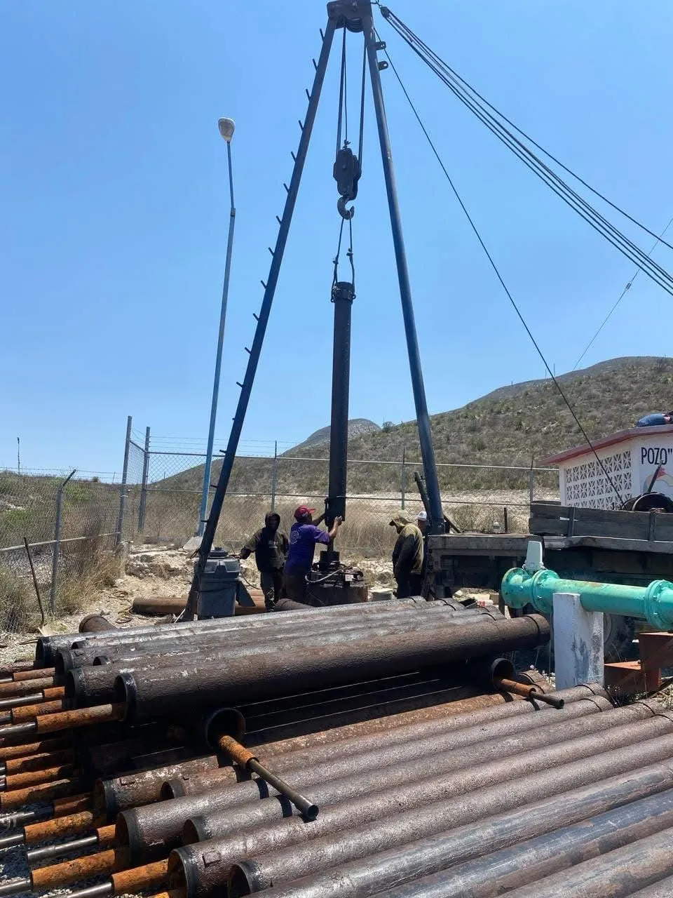Rehabilitan pozo de San José de los Nuncios para fortalecer suministro de agua en Ramos Arizp