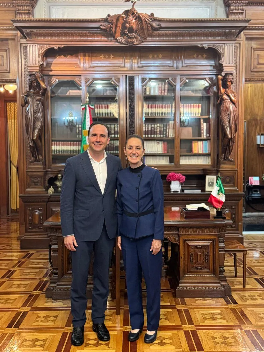 Sheinbaum y Manolo Jiménez acuerdan proyectos estratégicos para seguridad, economía e infraestructura en Coahuila