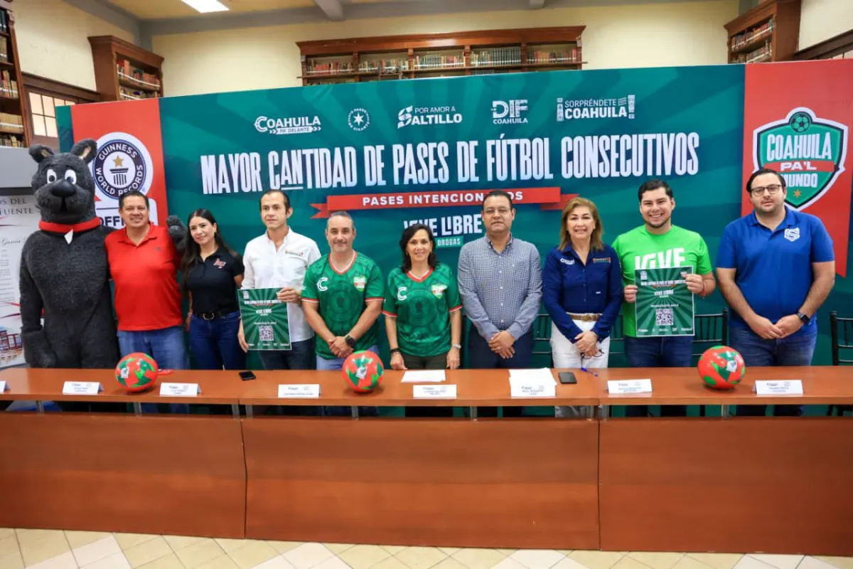 Coahuila va por una hazaña mundial: buscarán mil pases de fútbol para hacer historia