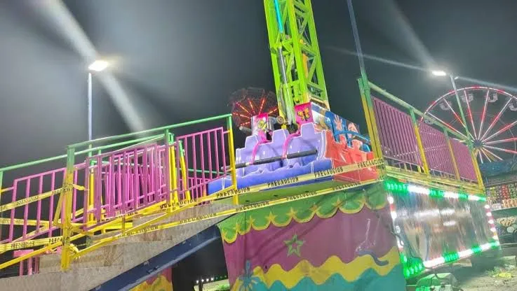 Botó el seguro y cayeron”: Ocho menores lesionados por caída de juego mecánico en feria de El Carmen