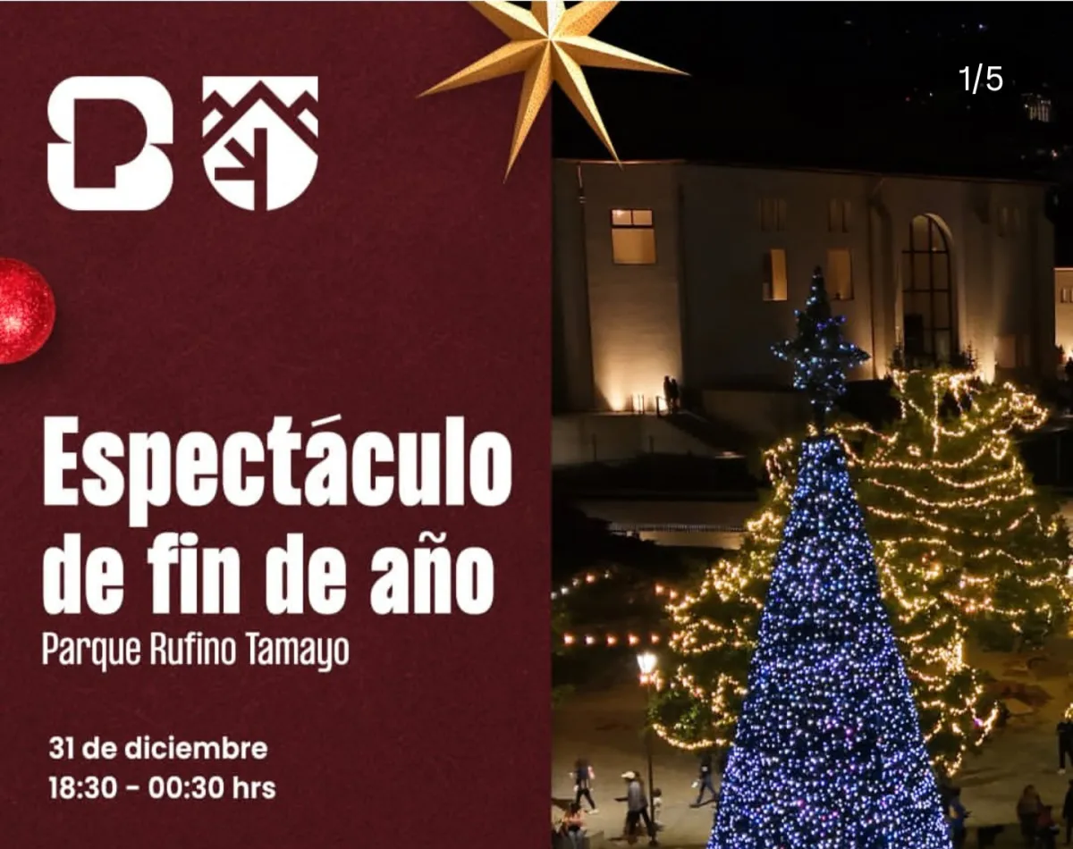 San Pedro te invita a vivir el Fin de Año con un espectáculo de luces en el Parque Rufino Tamayo