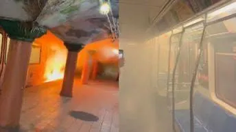 Incendio en tren PATH desata caos y evacuación en hora pico de Nueva York